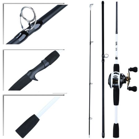 Kit de Pesca Carretilha Premium 10 Rolamentos + Vara Premium - Imagem 2