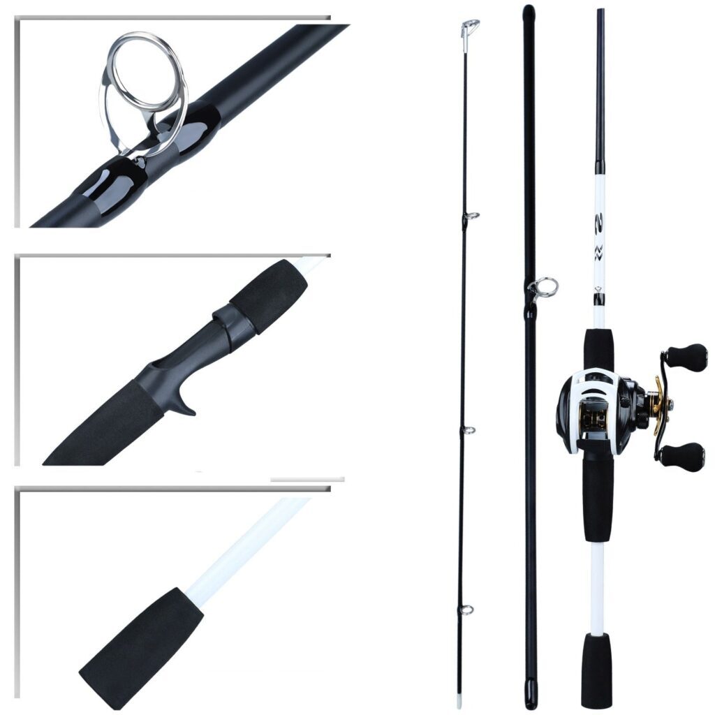 Kit de Pesca Carretilha Premium 10 Rolamentos + Vara Premium - Imagem 2