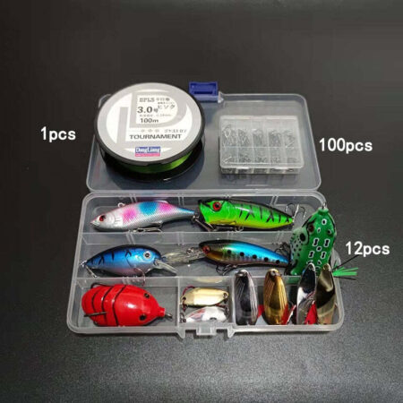 Kit para Pesca com 164 Peças - Linha, Anzol e Iscas Artificiais - Imagem 6