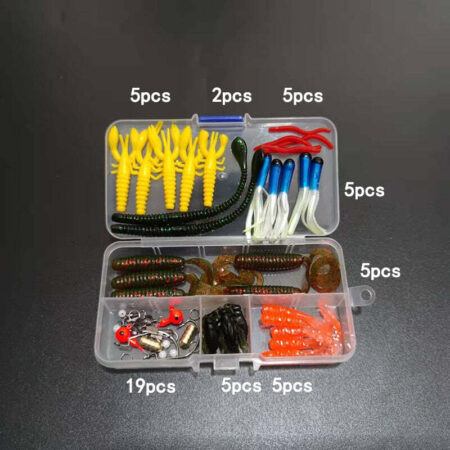 Kit para Pesca com 164 Peças - Linha, Anzol e Iscas Artificiais - Imagem 4
