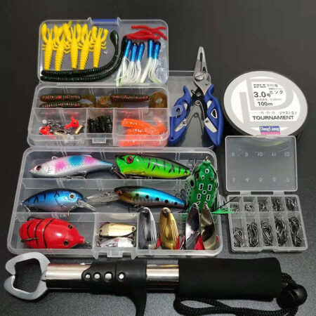 Kit para Pesca com 164 Peças - Linha, Anzol e Iscas Artificiais - Imagem 3