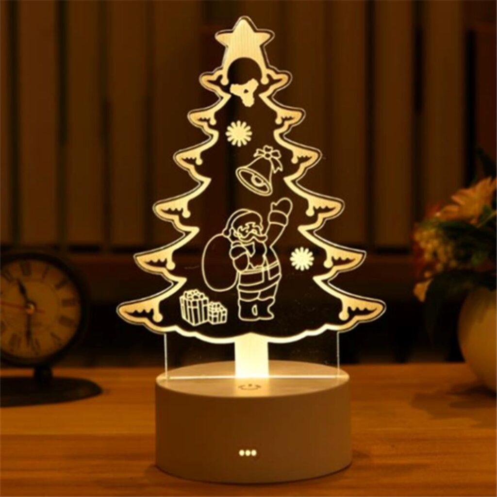 Luminária Decoração para Natal com 4 Estilos Diferentes - Imagem 3