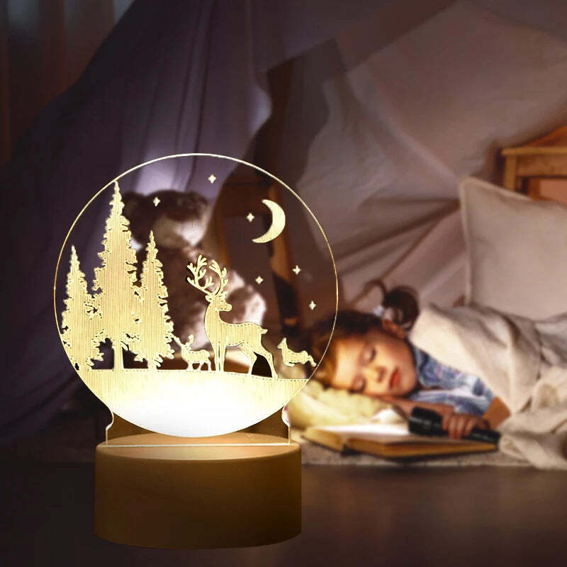 Luminária Decoração para Natal com 4 Estilos Diferentes - Imagem 6
