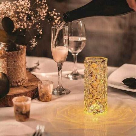 Luminária de Luxo Cristal Light 16 Cores - Sensível ao Toque + Controle Remoto - Imagem 2
