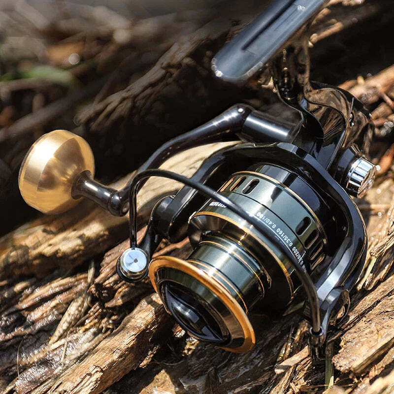 Molinete de Pesca LINNHUE HE Recolhimento 5.2:1 Drag 10kg - Imagem 2