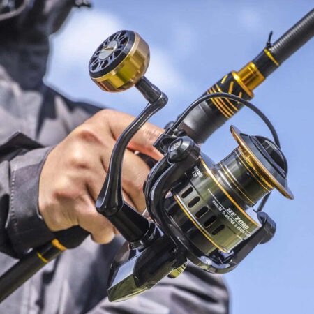 Molinete de Pesca LINNHUE HE Recolhimento 5.2:1 Drag 10kg - Imagem 3