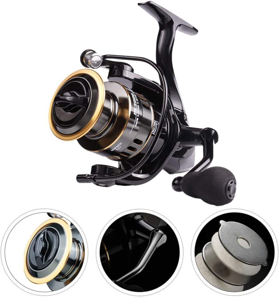 Molinete de Pesca LINNHUE HE Recolhimento 5.2:1 Drag 10kg - Imagem 5