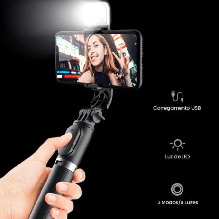Suporte Tripé Para Celular e Câmera com Estabilizador - Imagem 3