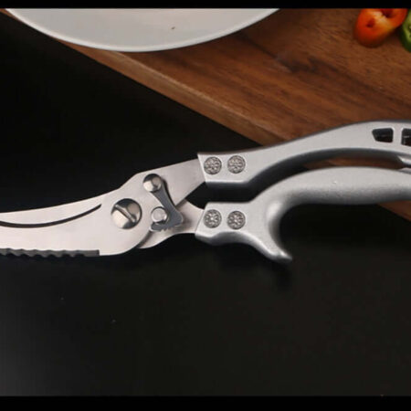 Tesoura de Cozinha Trinchante Multiuso em Aço Inoxidável - Imagem 10