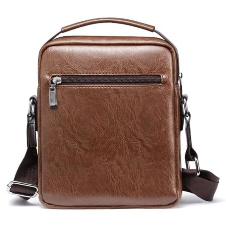 Bolsa Transversal de Couro Masculina Pequena - Imagem 5