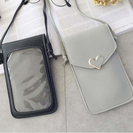 Bolsa Porta Celular Porta Celular com Visor Transparente Sensível Ao Toque - Imagem 9