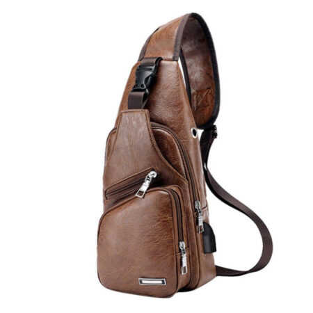 Bolsa Transversal Couro Masculino - Imagem 3