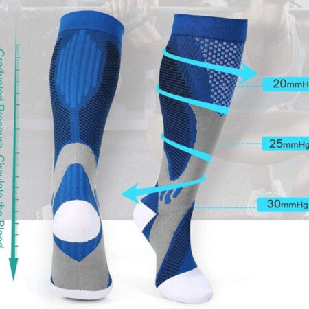 Meia de Compressão para Corrida 20-30 mmhg Esportes - Imagem 2