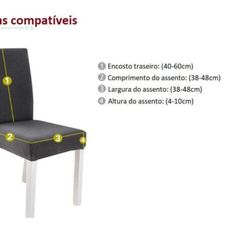 Capa Para Cadeira de Jantar Resistente a Água Estampadas - Vários Modelos - Imagem 4