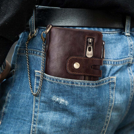 Carteira Masculina Couro Ziper - Imagem 8