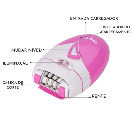 Depilador Elétrico Feminino Recarregável - Imagem 6