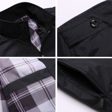 Jaqueta Casual Forro Xadrez Bomber - Imagem 9