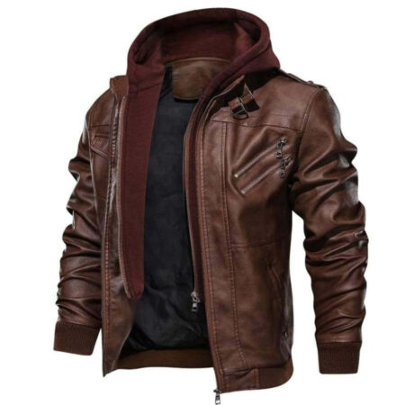 Jaqueta de Couro Masculina - Imagem 4