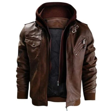 Jaqueta de Couro Masculina - Imagem 3