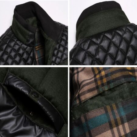 Casaco Bomber Masculina Foro Xadrez - Imagem 3