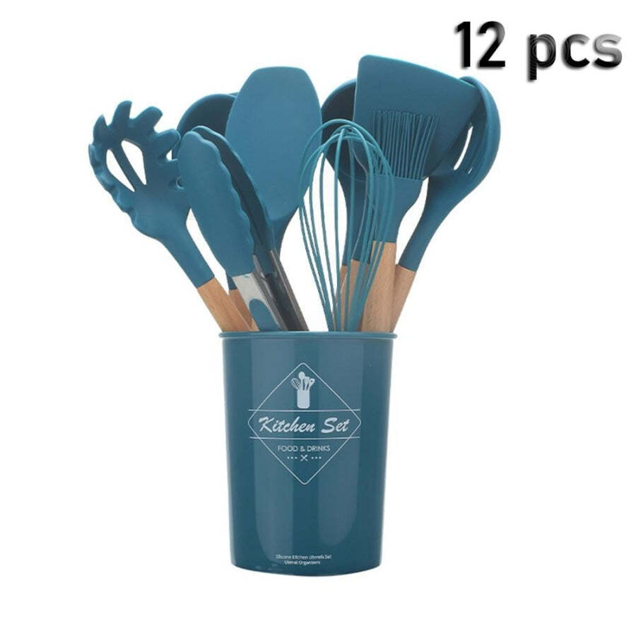 Jogo De Utensílios De Cozinha De Silicone (Kit 12 Peças) - Imagem 14