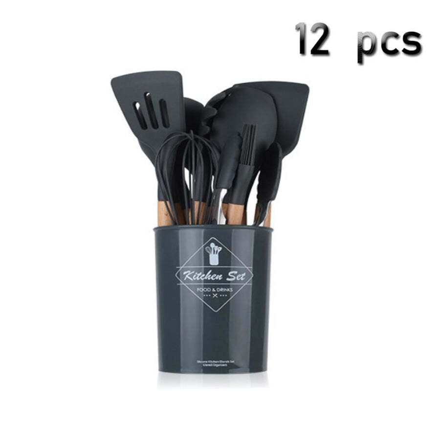Jogo De Utensílios De Cozinha De Silicone (Kit 12 Peças) - Imagem 13