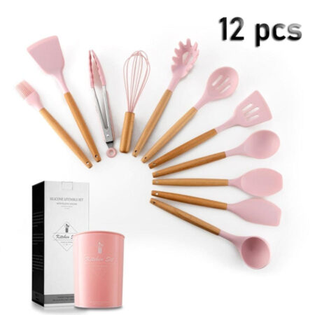 Jogo de Utensílios de Cozinha Le Mans in 2023  Silicone kitchen utensils,  Kitchen utensil set, Silicon utensils