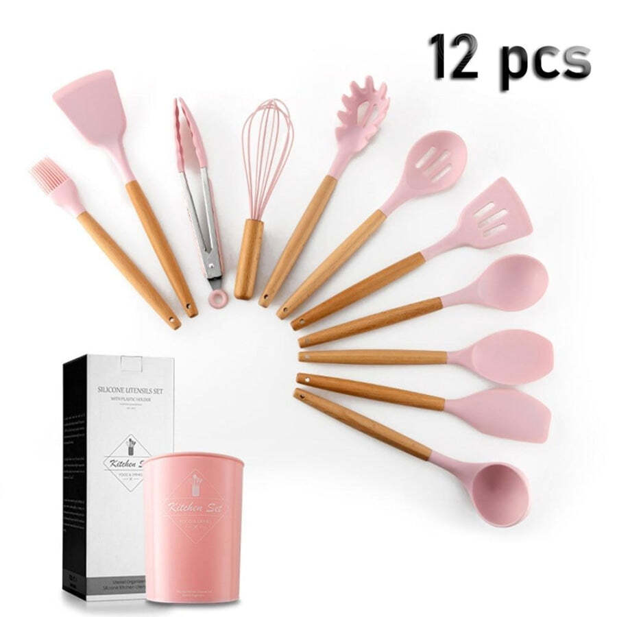 Jogo De Utensílios De Cozinha De Silicone (Kit 12 Peças) - Imagem 10