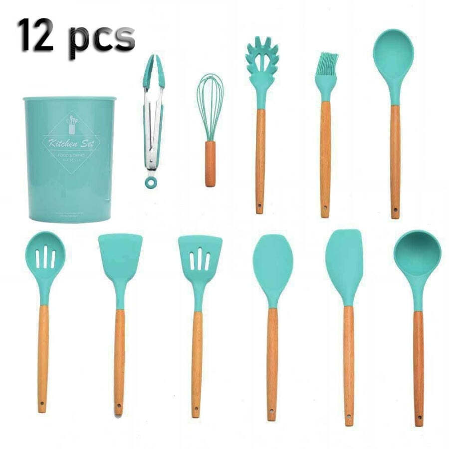 Jogo De Utensílios De Cozinha De Silicone (Kit 12 Peças) - Imagem 9