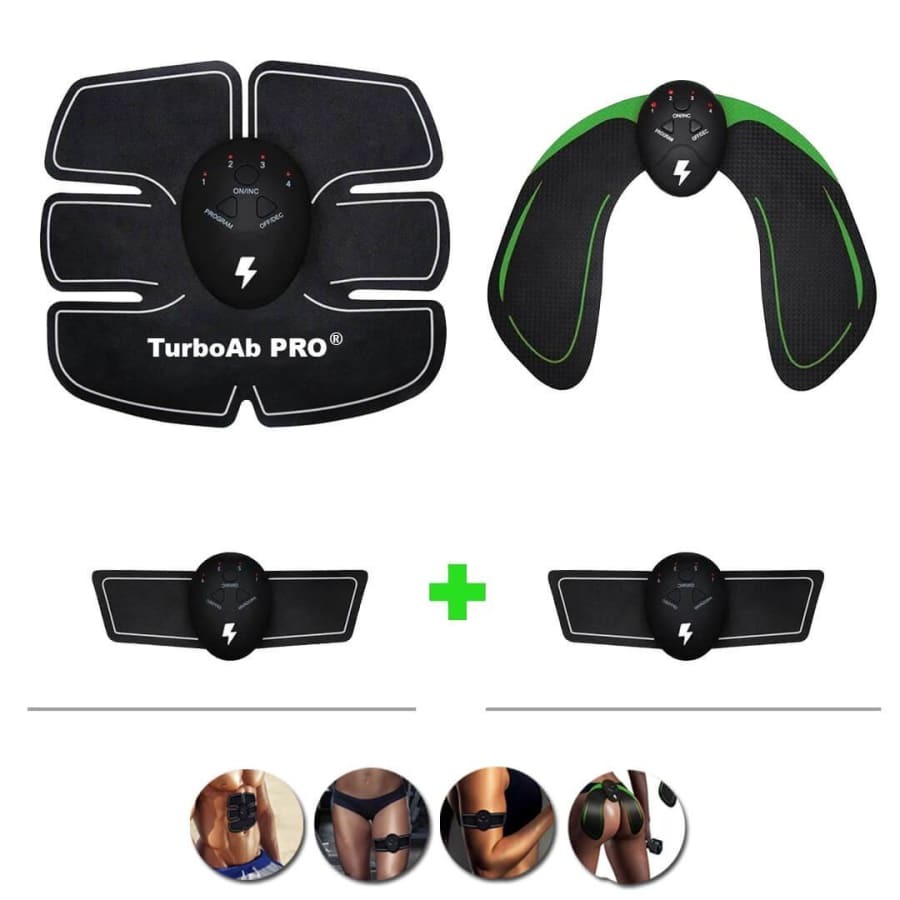 KIT Tonificador Estimulador Muscular Bumbum Glúteos E Aparelho Emagrecimento Abdomen Biceps Braço - Imagem 2