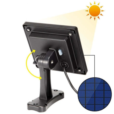 Luminária Holofote Lampada Retro de Led com Painel Solar - Imagem 9