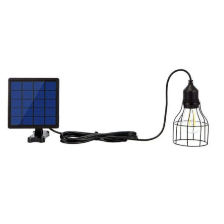 Luminária Holofote Lampada Retro de Led com Painel Solar - Imagem 6