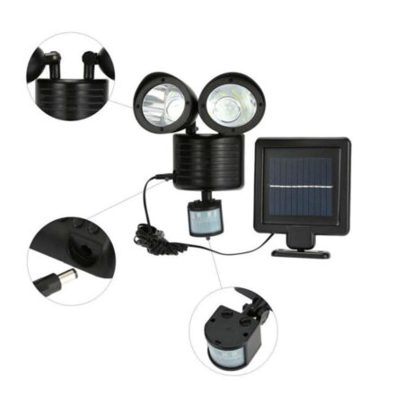 Luminária Holofote Outdoor Led com Painel Solar - Imagem 8