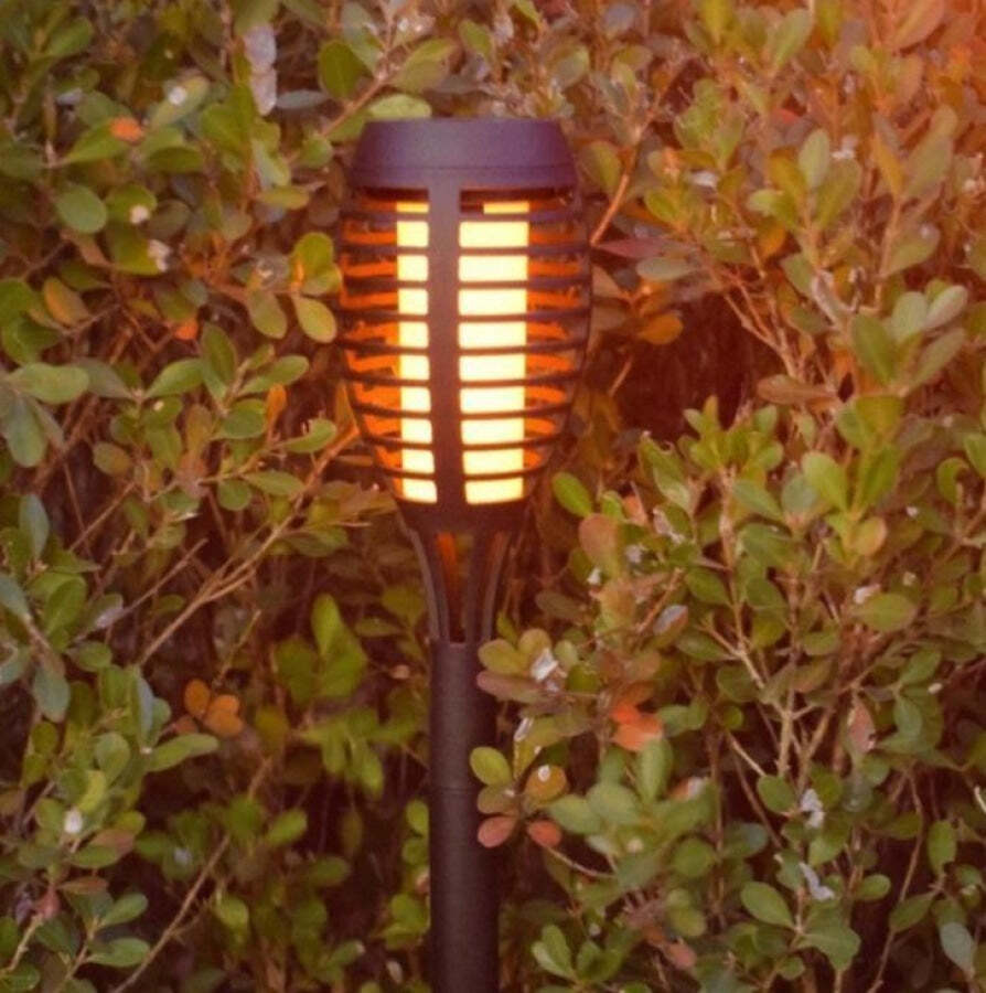 Luminária Holofote Para Jardim Torch Led com Painel Solar - Imagem 3