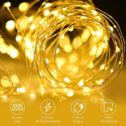 Luminária Led Decorativo com Painel Solar
