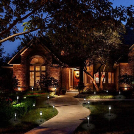 Luminária Para Jardim de Led com Painel Solar Kit com 12 - Imagem 4