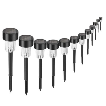 Luminária Para Jardim de Led com Painel Solar Kit com 12 - Imagem 2