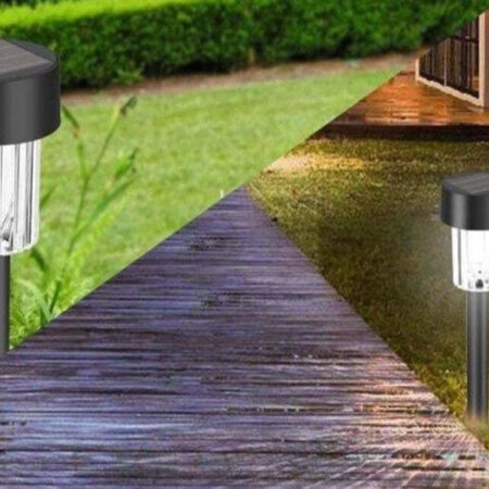 Luminária Para Jardim de Led com Painel Solar Kit com 12 - Imagem 3