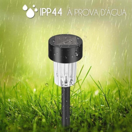 Luminária Para Jardim de Led com Painel Solar Kit com 12 - Imagem 6