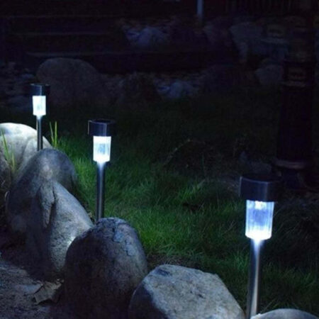 Luminária Para Jardim de Led com Painel Solar Kit com 12 - Imagem 5
