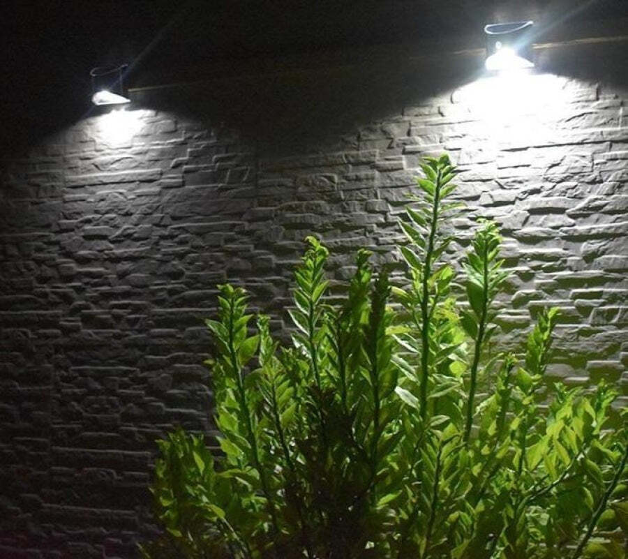 Luminária Para Jardim Wall Led com Painel Solar e Sensor de Movimento- 2 Unidades - Imagem 3