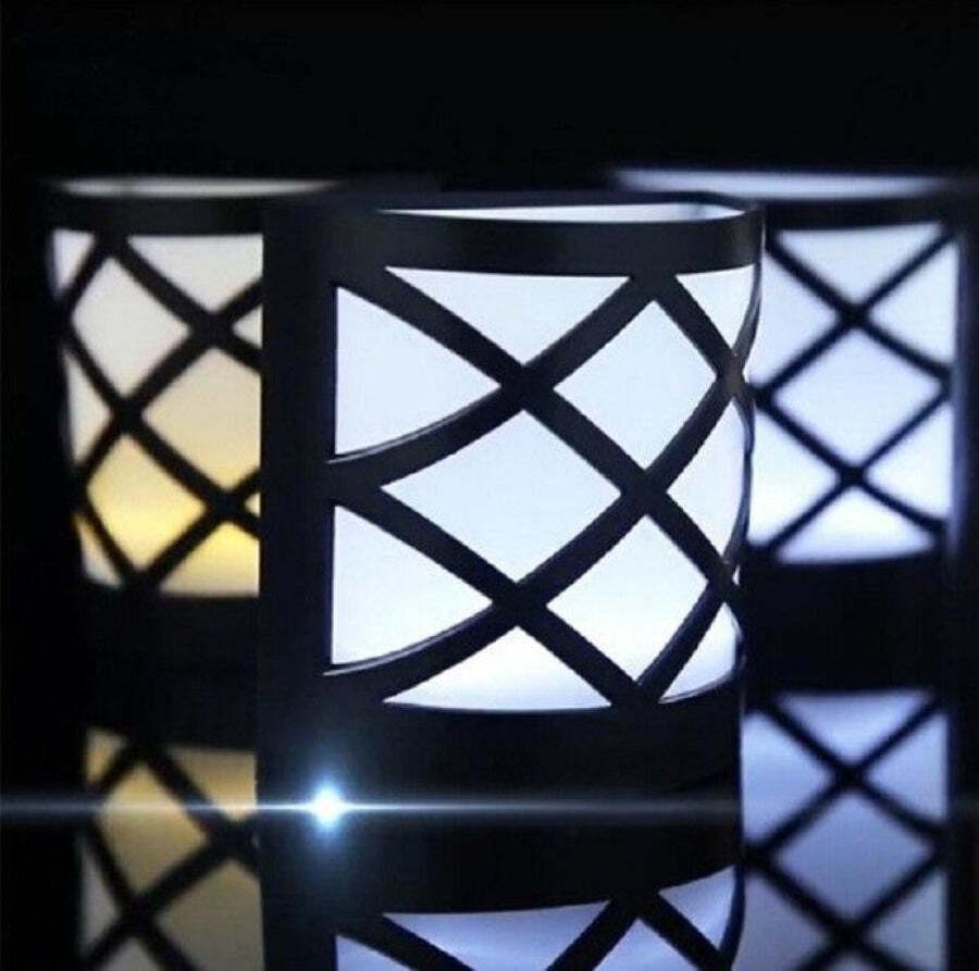 Luminária Para Jardim Wall Led com Painel Solar com Kit com 4 unidades - Imagem 7