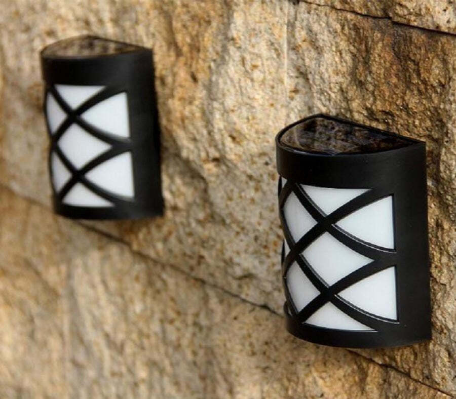 Luminária Para Jardim Wall Led com Painel Solar com Kit com 4 unidades - Imagem 12