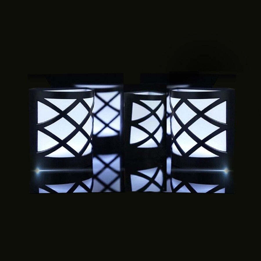 Luminária Para Jardim Wall Led com Painel Solar com Kit com 4 unidades - Imagem 3