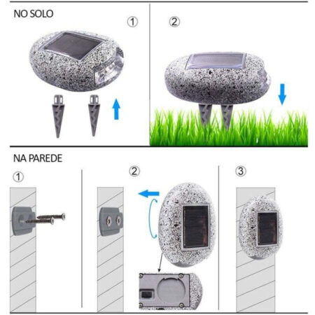 Luminária Pedra Led com Painel Solar - Imagem 8