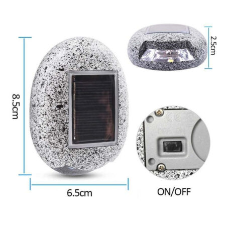 Luminária Pedra Led com Painel Solar - Imagem 14