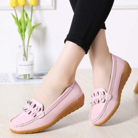 Mocassim Feminino de Couro Antiderrapante - Imagem 14