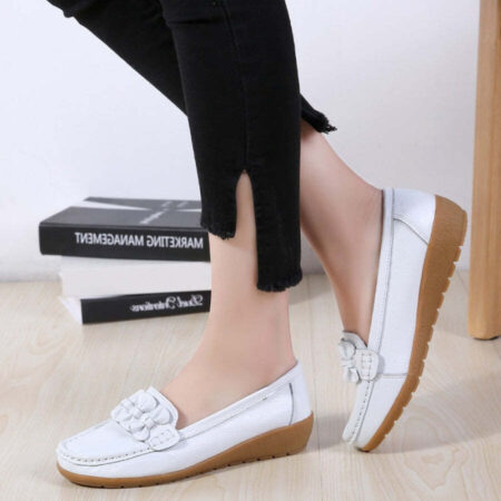 Mocassim Feminino de Couro Antiderrapante - Imagem 15