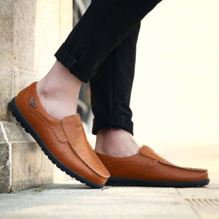 Mocassim Masculino de Couro Casual - Imagem 3