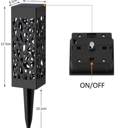 Refletor Luminária Holofote Hollow Led com Painel Solar - Imagem 12
